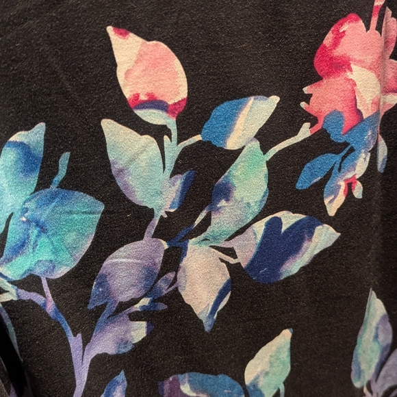 Apt. 9 Intimates Black Floral XL nightgown - Picture 3 of 5